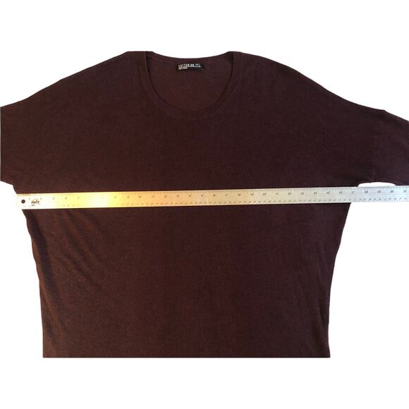 Cotton On Women's Sz Large BURGUNDY Top Shirt Lightweight‎ Knit Sweater - Picture 5 of 9